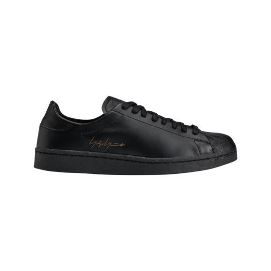 Y-3 White Leather Low-Top Sneakers YY3U261PSSN063BK BLACK DOM