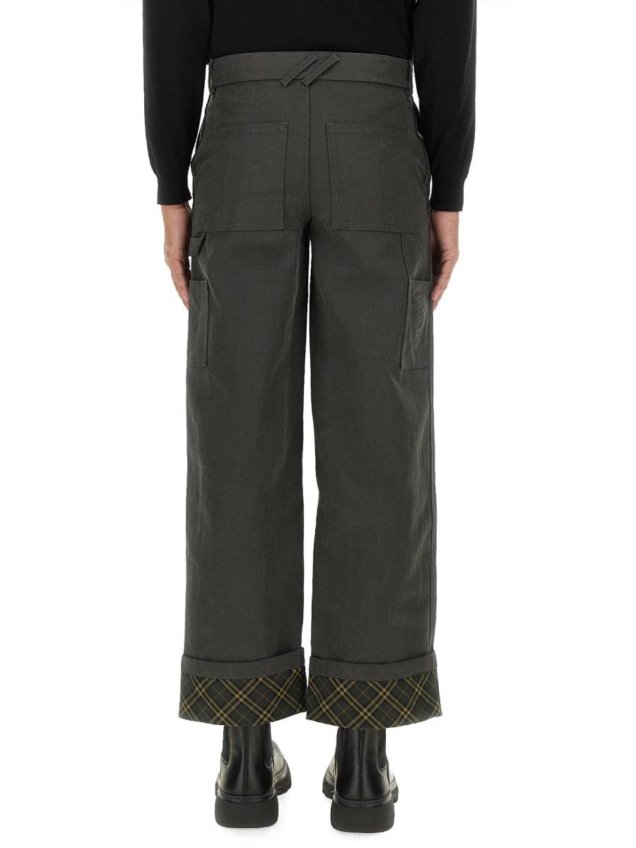 BURBERRY Black Wool Slim Fit Suit Trousers