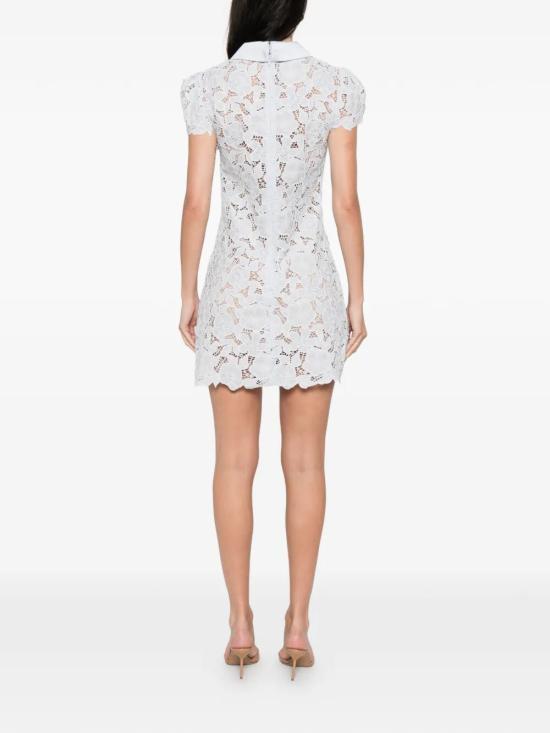 Self Portrait Blue Lace Midi Dress RS26171 SBLUE
