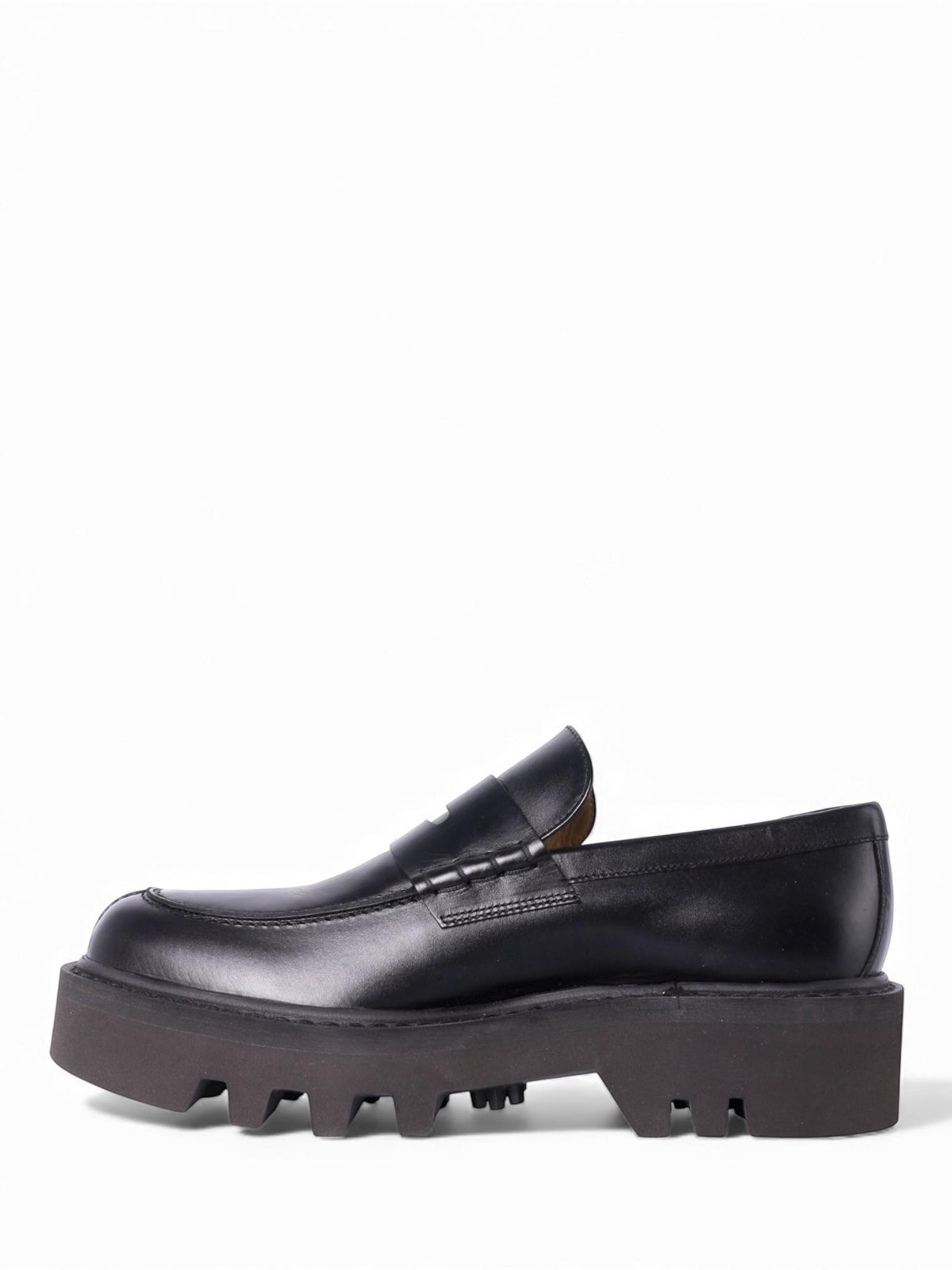 Dries Van Noten Women's Platform Black Penny Loafers WW232 772 QU127 900