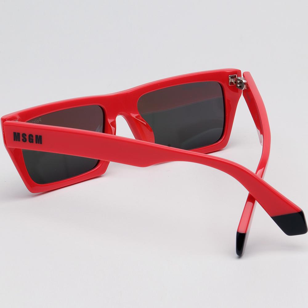 MSGM Polaroid Polarized Square Acetate Mirror Sunglasses PLD MSGM1G 0A4EX