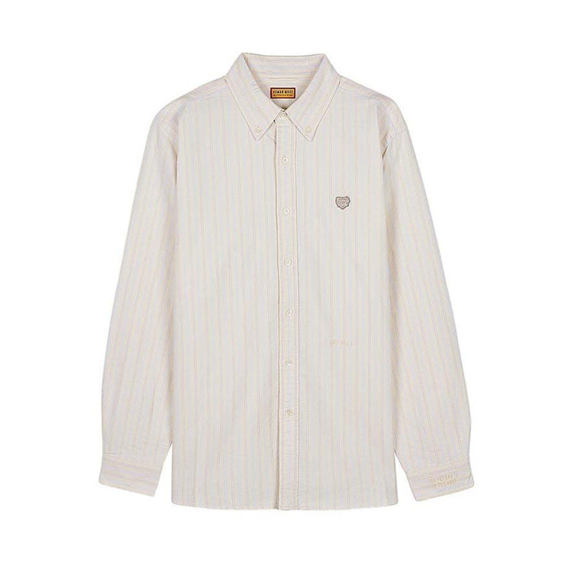 Humanmade Men’s Striped Oxford Long Sleeve Shirt HM31SH030 YELLOW