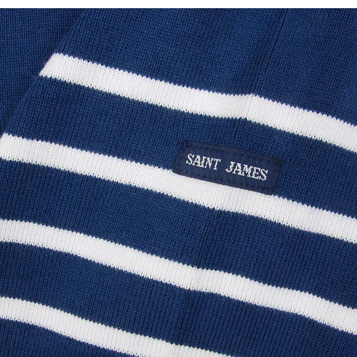 Saint James Women’s Blue Hooded Zip-Up Knit Cardigan 0513YL