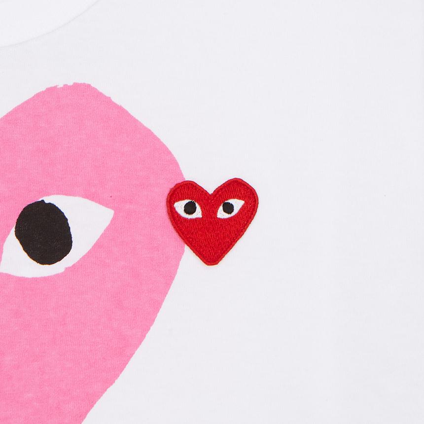 Comme des Garcons Red Heart Patch Unisex Short Sleeve T-Shirt AX T106 051 4