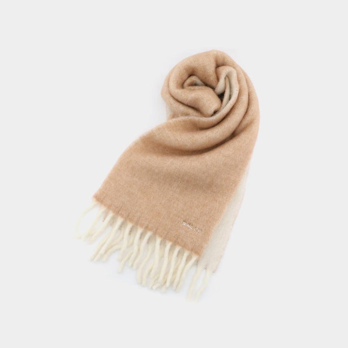 BALLY Reversible Wool-Blend Embroidered Logo Scarf WSC03HWO226 I8U9