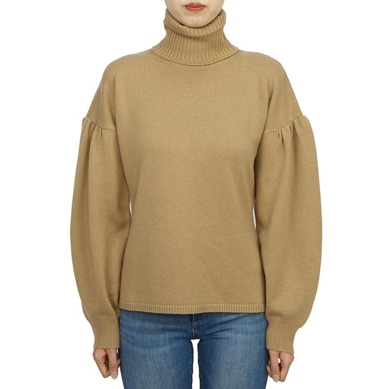 Max Mara Wool Turtleneck Sweater MALDIVE Beige