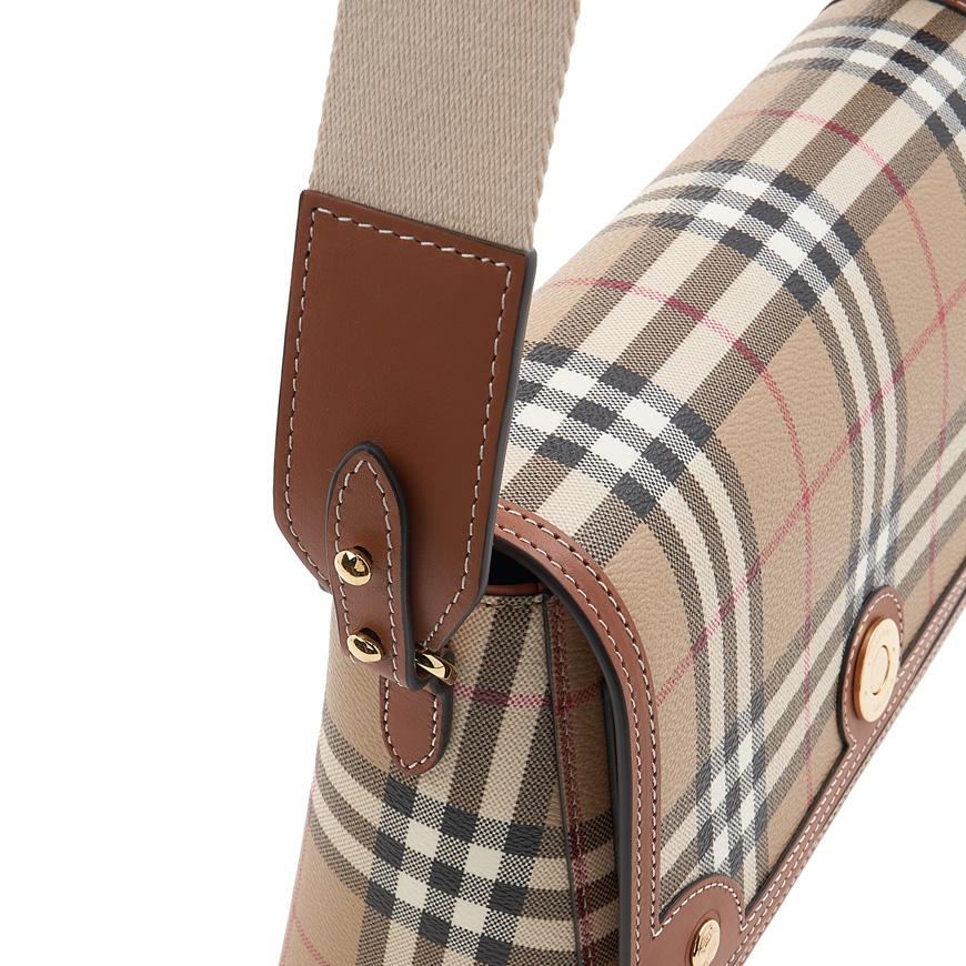 BURBERRY Vintage Check Leather Crossbody Bag for Women
