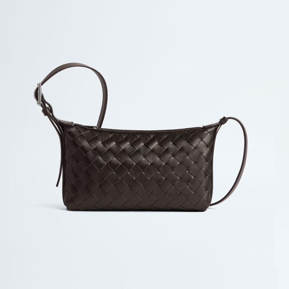 Bottega Veneta Travel Phone Pouch Bag Black Leather