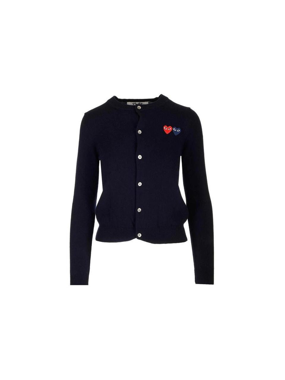 Comme des Garcons Double Heart Patch Cardigan AX N057 051 2