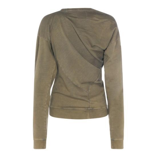 Vivienne Westwood Long Sleeve Sweatshirt Top 3I010015 J00B1 M411 GREEN DOM
