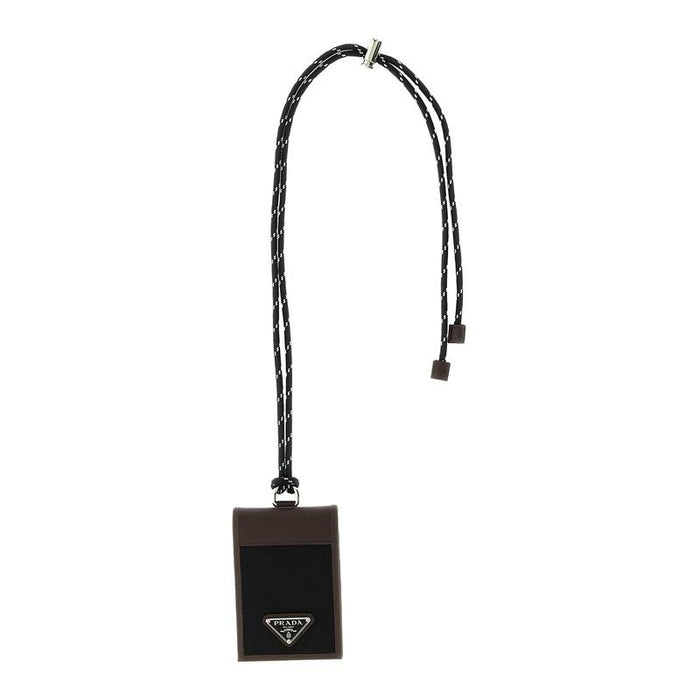 PRADA Saffiano Leather Black Card Holder