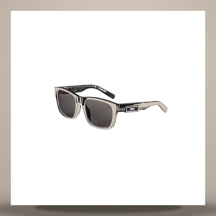 DIOR Black Rectangular Sunglasses DB23S2FRR 10A0
