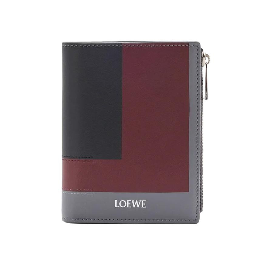 LOEWE Men's Slim Compact Bifold Wallet Black Leather C643 W73X08