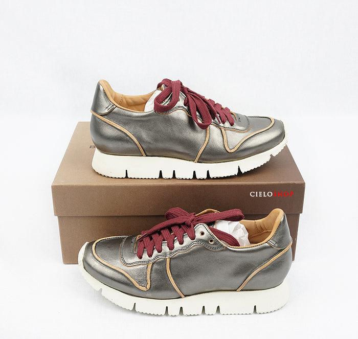 buttero Carrera Graphite Unisex Low Top Sneakers B8170 BIB