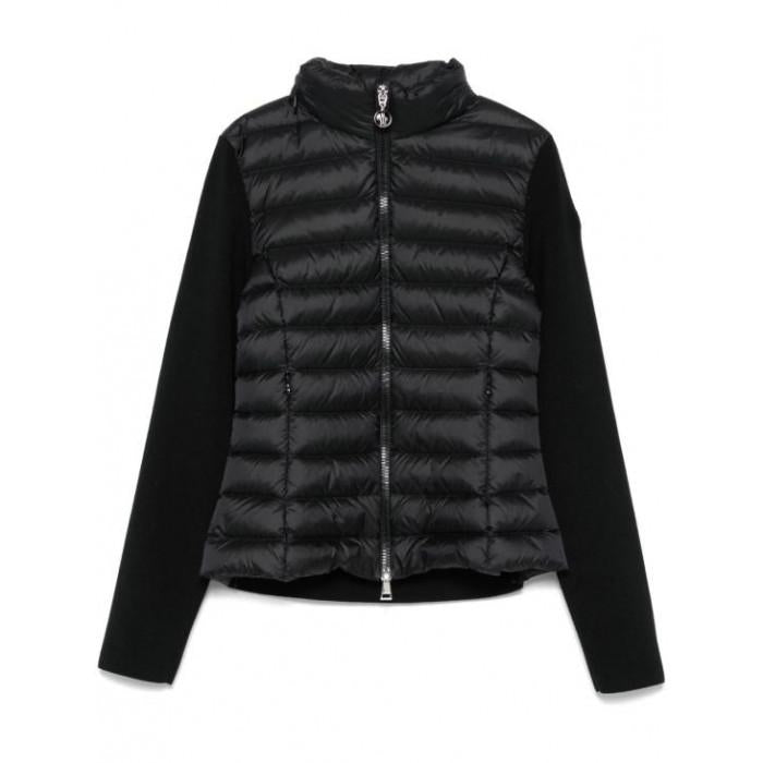 Moncler Women's Padded Wool Knit Zip-Up Cardigan Jacket