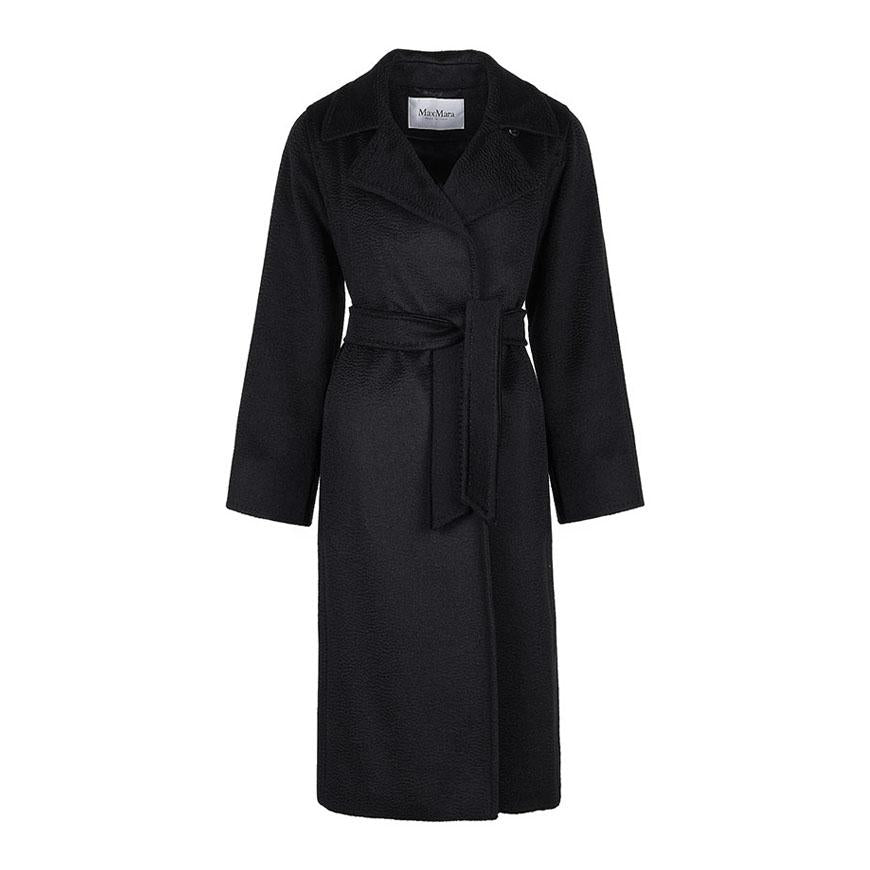 Max Mara Manuela Wool Wrap Coat for Women, Beige
