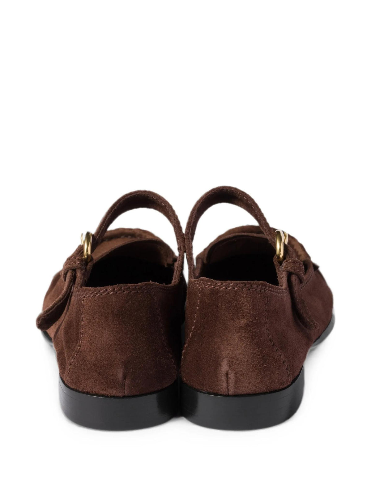 Miu Miu Black Leather Loafer Shoes