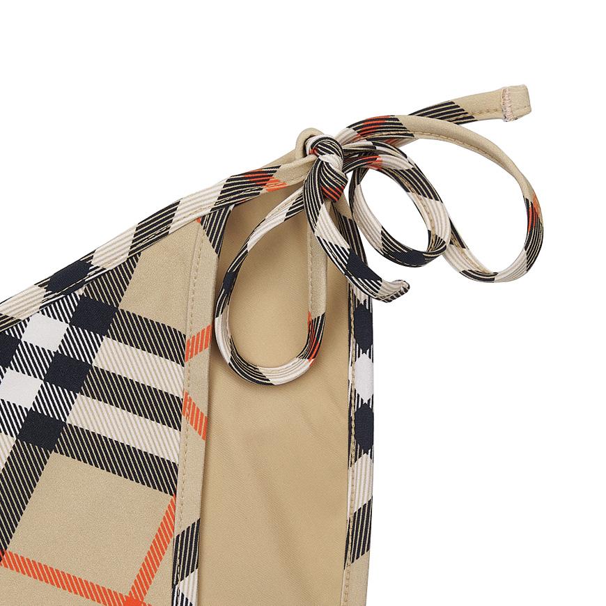 BURBERRY Sand Check Bikini Bottoms Women’s Swimwear