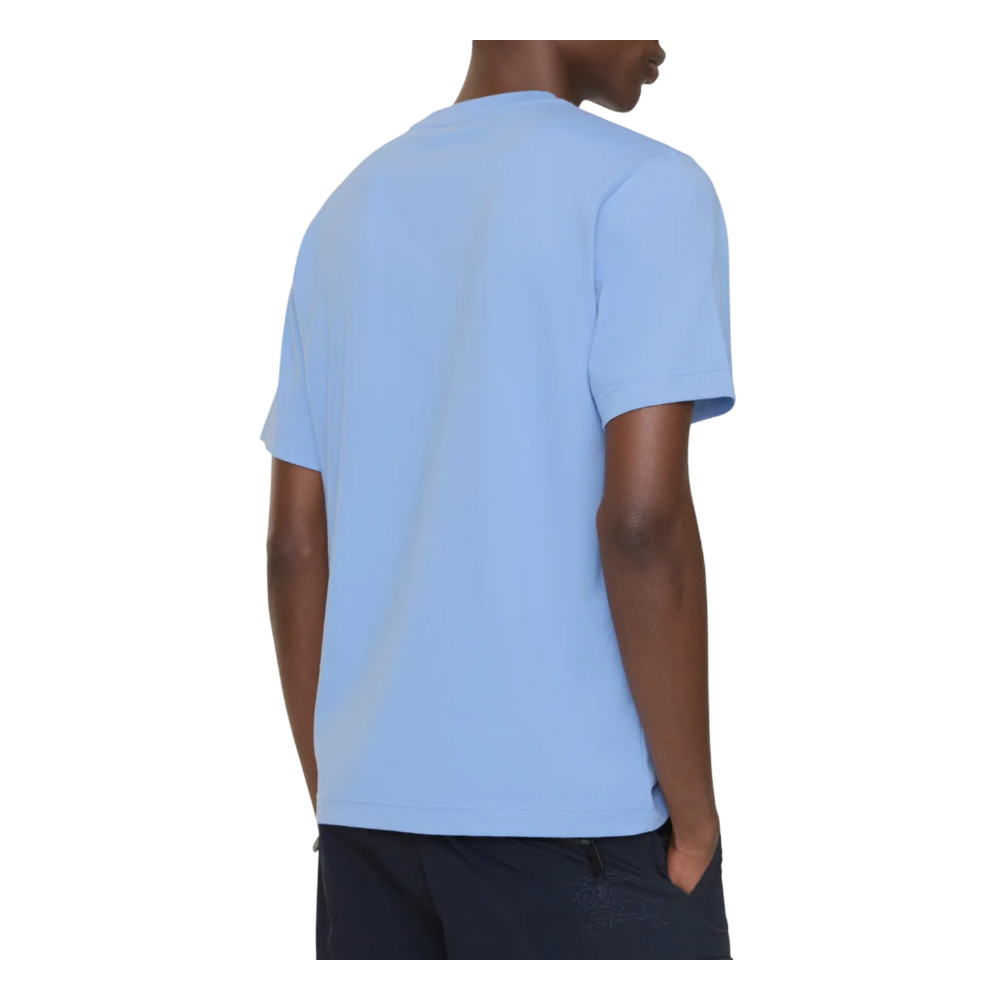 BURBERRY Cornflower Blue Knight Stamp Logo T-Shirt Unisex