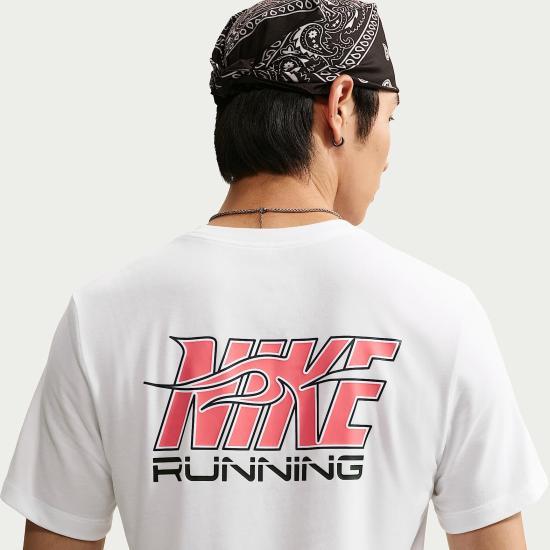 Nike Short Sleeve T-Shirt White Men's Crewneck Cotton
