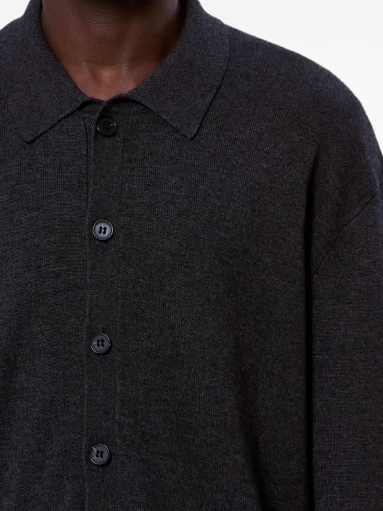 Isabel Marant Anthracite Wool Knit Cardigan for Men
