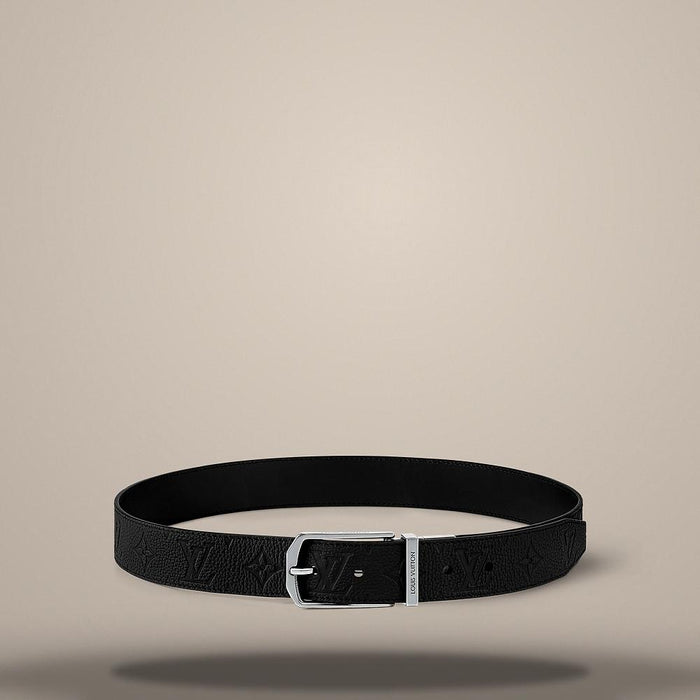 Louis Vuitton Slender Reversible Leather Belt Black 35mm Men M4043