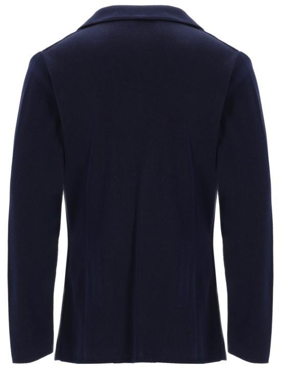 LARDINI Blue Wool Blend Single-Breasted Men’s Jacket CNLJM70 CN6600