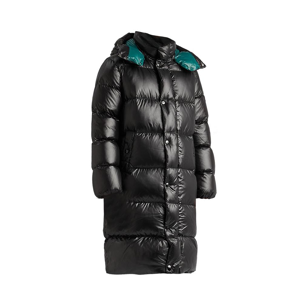 Duvetica Black TIMAVO Logo Patch Hooded Puffer Jacket VUDJ08526K0001 BKS