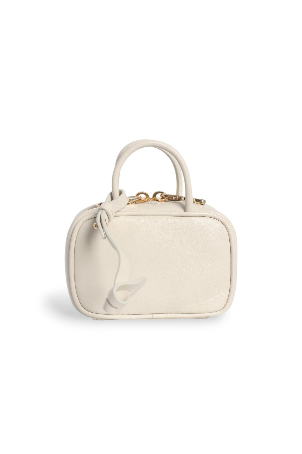 Miu Miu Micro Beau Bag White Leather Crossbody Bag
