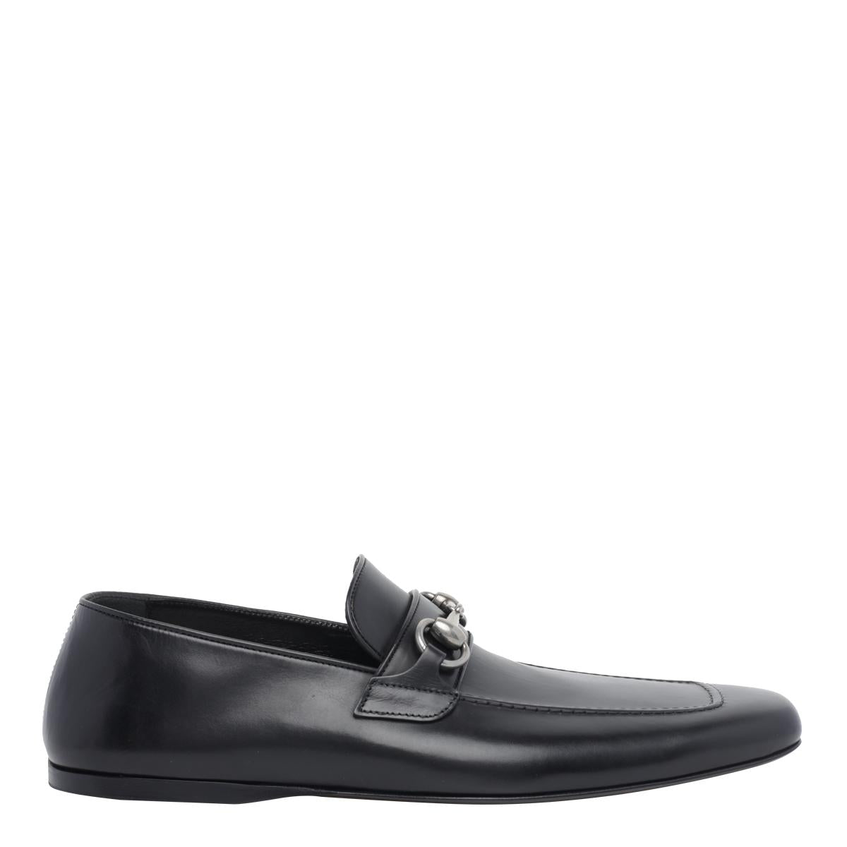 GUCCI Black Leather Loafers