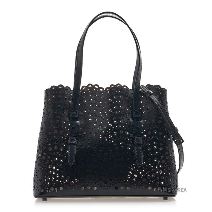 ALAIA Mina Wave Tote Bag Black Women’s