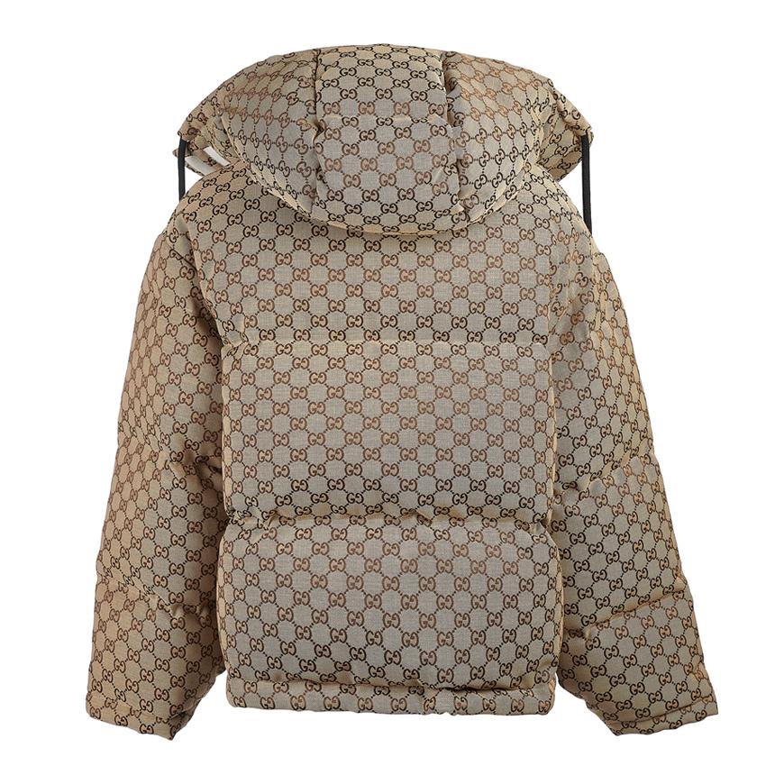 GUCCI Women's GG Cotton Canvas Puffer Jacket 717558 Z9AAR 2184