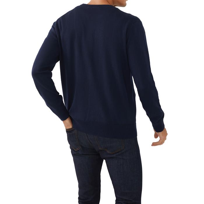 Maison Kitsune Fox Head Patch Wool Crewneck Sweater for Men FM00528KT