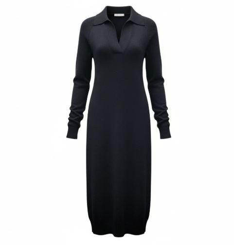 Moncler Women’s Long Cashmere Knit Dress Black