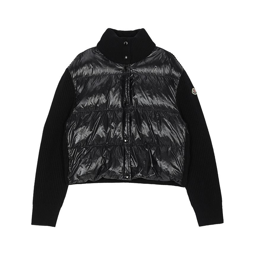Moncler Women’s Padded Knit Cardigan Black