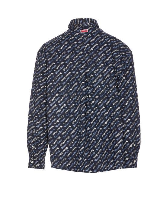 KENZO Long Sleeve Shirt Navy Men’s Shirt FE55CH4219 P277