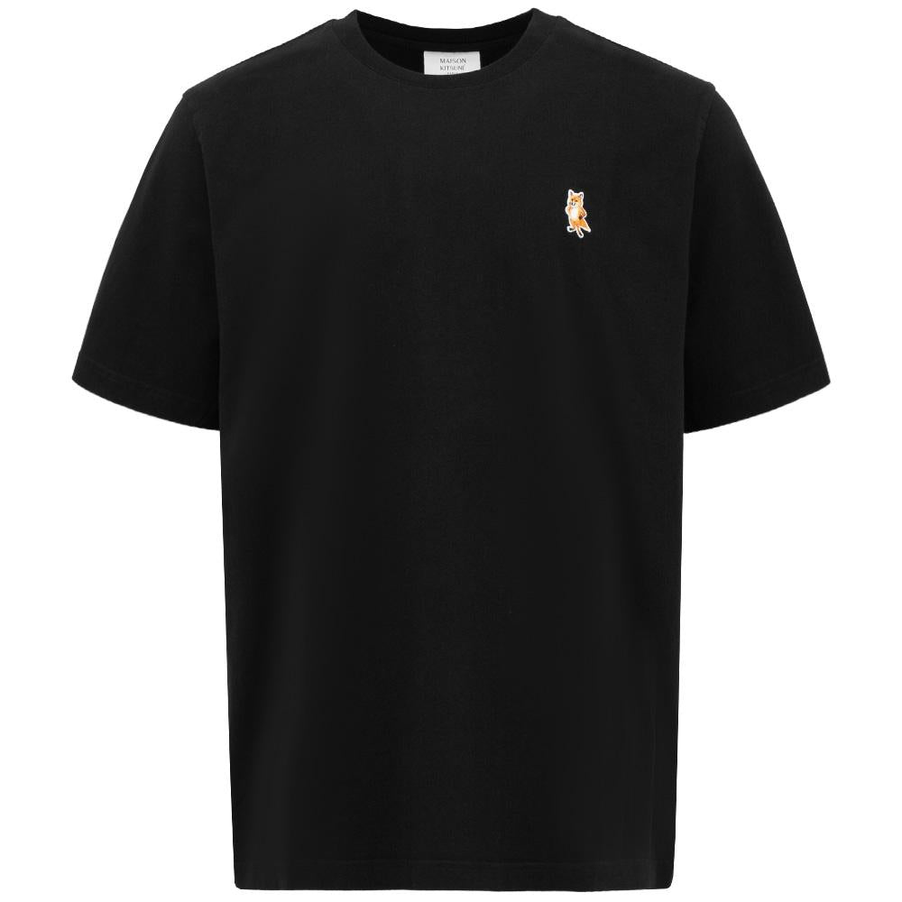 Maison Kitsune Standing Fox Comfort Black Short Sleeve T-Shi PM00123 KJ7026 P199