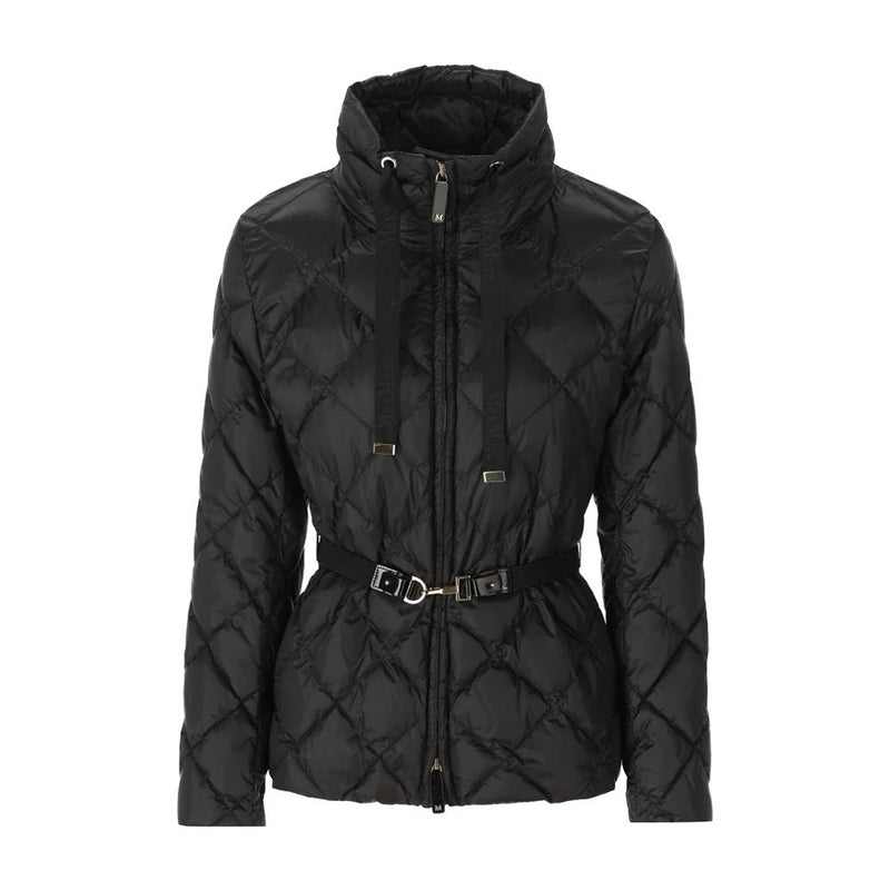 Max Mara SoftB Belted Quilted Puffer Jacket Black 261948 1024