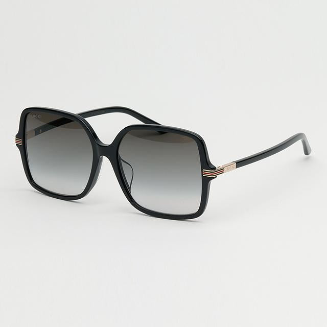 GUCCI Black Acetate Square Sunglasses Asian Fit Unisex