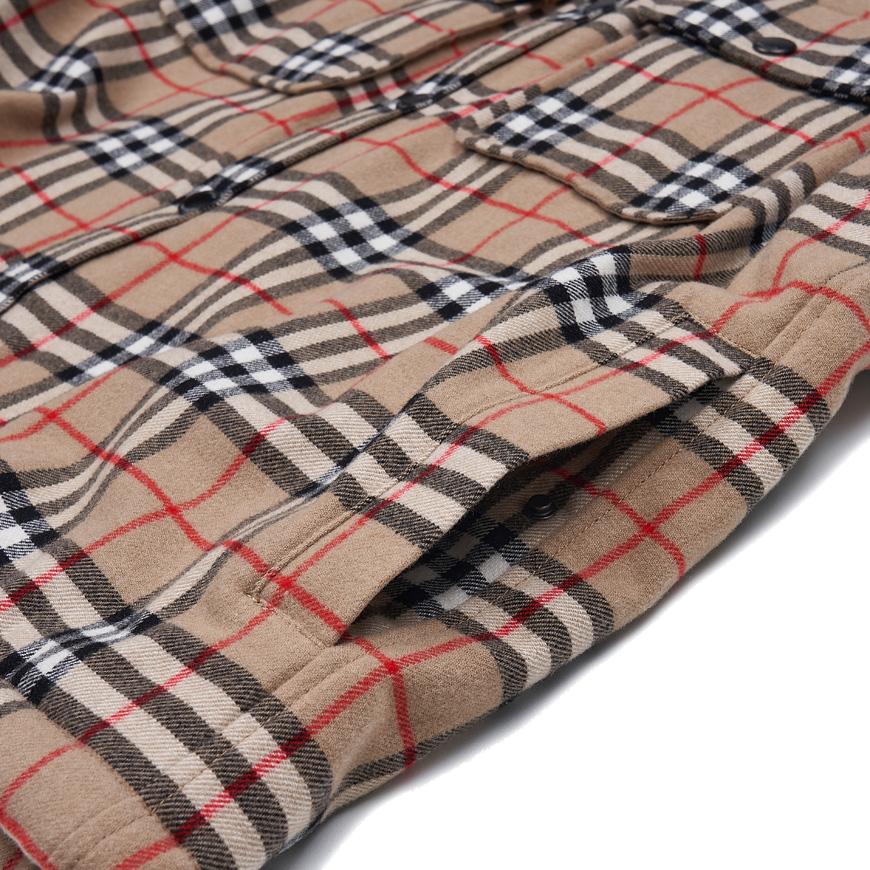 BURBERRY Men’s Embroidered Wool Blend Shirt Jacket 8043839 M CALMORE A7028
