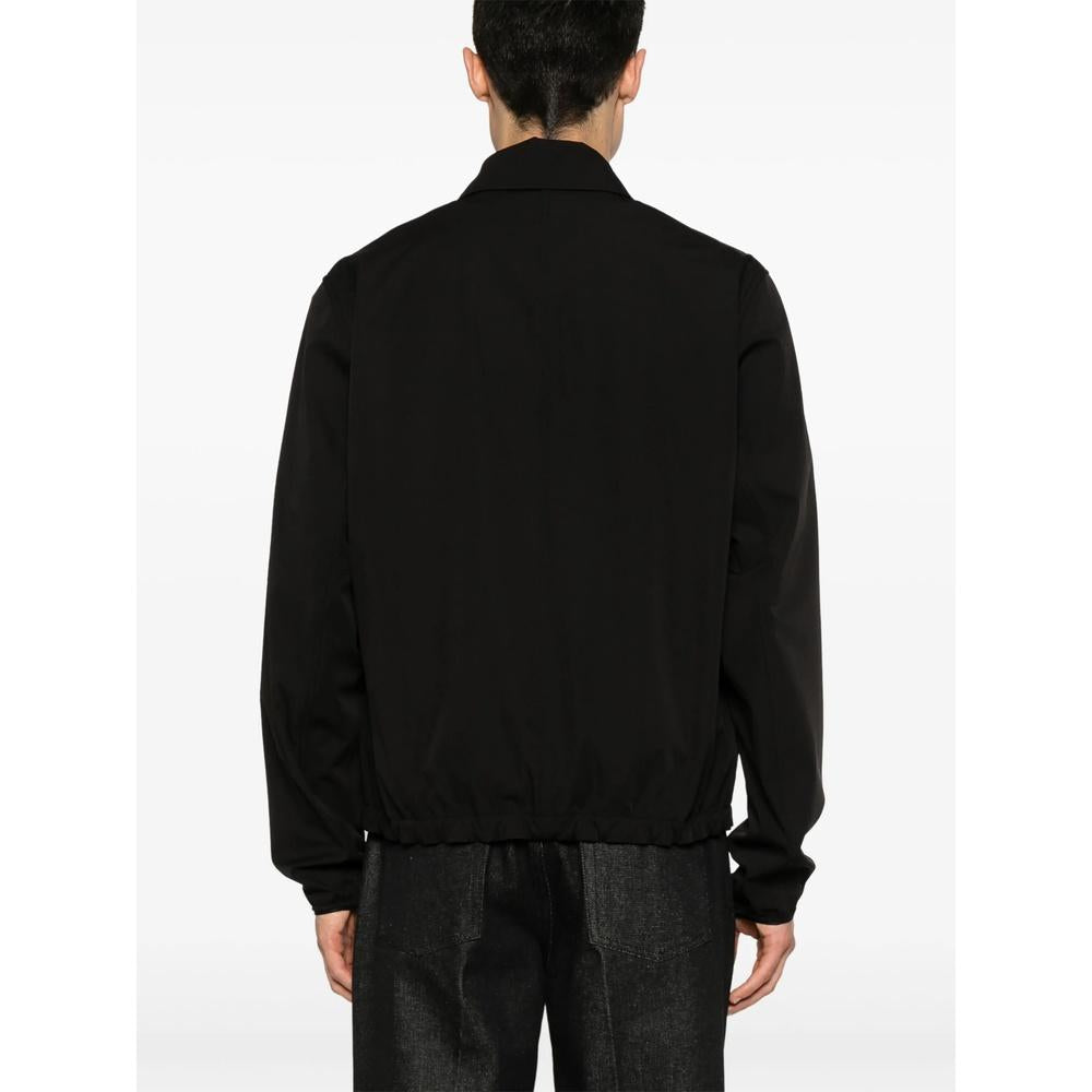 Moncler Logo Patch Men’s Shirt Jacket Black