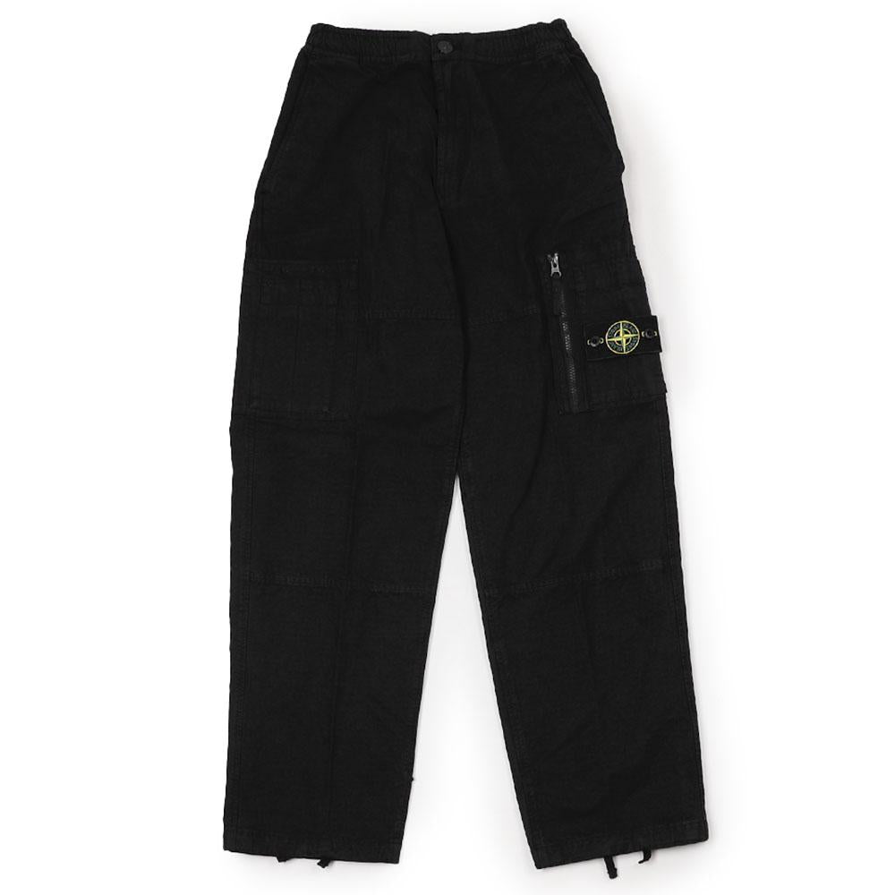 STONE ISLAND Compass Patch Cargo Pants Black Men’s Outdoor
