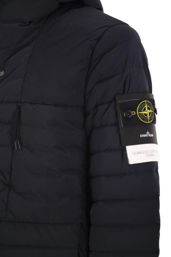 STONE ISLAND Seamless Nylon Down TC Hooded Puffer L2S15 4100107 S0183 V0020 NAV