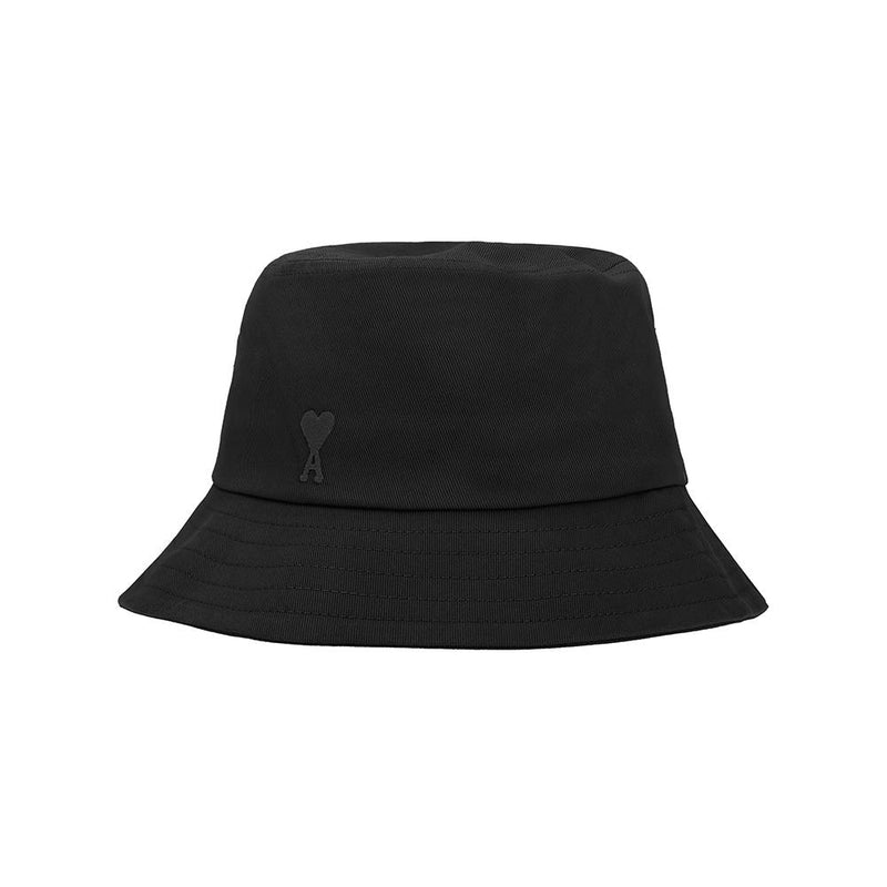 AMI Heart Logo Embroidered Gabardine Bucket Hat UHA666 AW0041 001