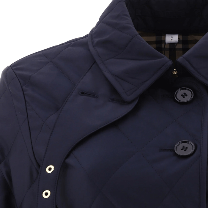 BURBERRY Women’s Diamond Quilted Jacket Navy 8049867