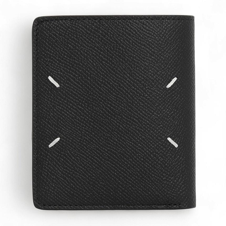 Maison Margiela Black Leather Bifold Wallet Unisex