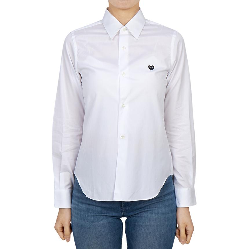 Comme des Garcons Mini Black Heart Logo Women’s Shirt AZ B013 051 2