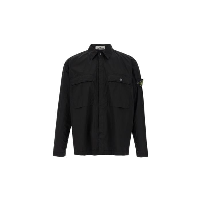 STONE ISLAND Stretch Cotton Tela Overshirt Long Sleeve Shirt
