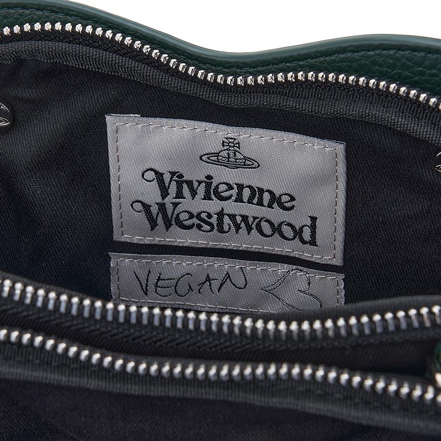 Vivienne Westwood Louis Heart Crossbody Bag Navy Leather