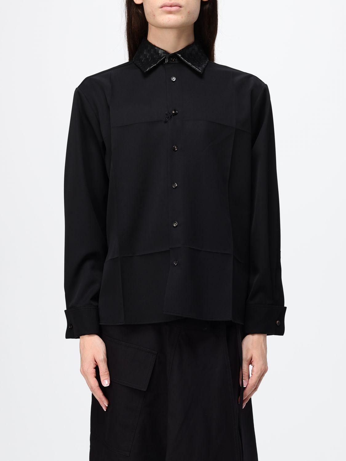 Bottega Veneta Black Long Sleeve Button-Up Shirt